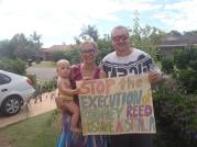Stella, James, and baby Joshua send solidarity from Brisbane, Australia! Picture courtesy of Stella Tambakis