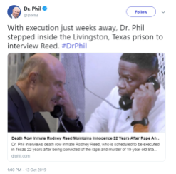 Dr. Phil tweets about his interview with Rodney