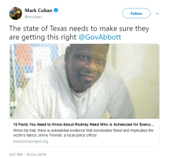 Mark Cuban tweets in support of Rodney