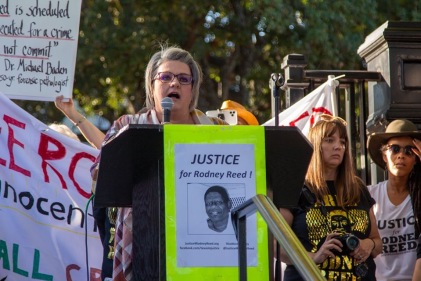 Heather Campbell Sobbs, cousin of Stacey Stites, speaks out for Rodney. Nov. 9, 2019